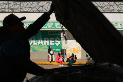 Migrants, seeking asylum in the United States attend their appointment in Ciudad Juarez
