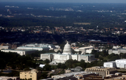 FILE PHOTO: The Unites States Capitol building is seen in an aerial view