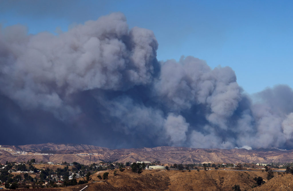Hughes Fire, near Castaic Lake