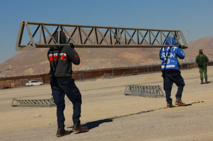 Mexico builds shelters along the border to prepare for mass deportations from the United States