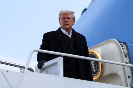 U.S. President Trump surveys recovery efforts in North Carolina and California