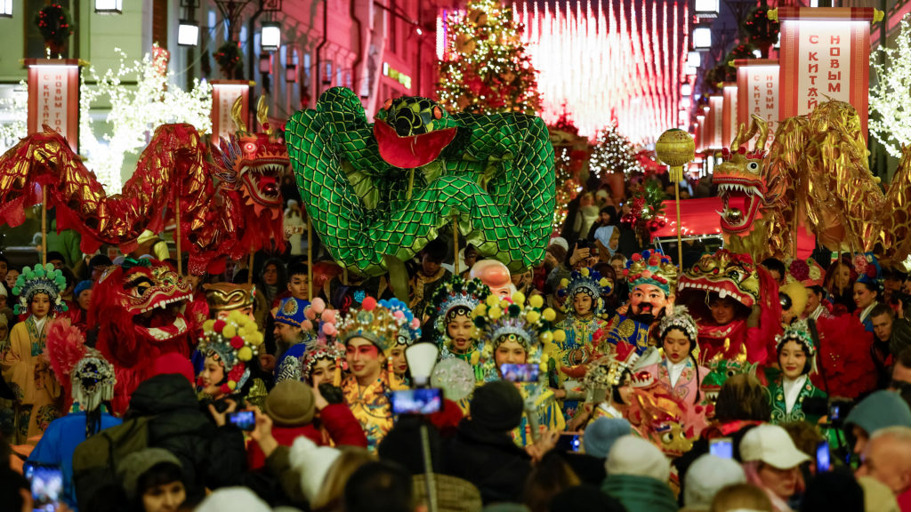 Lunar New Year celebration, in Moscow