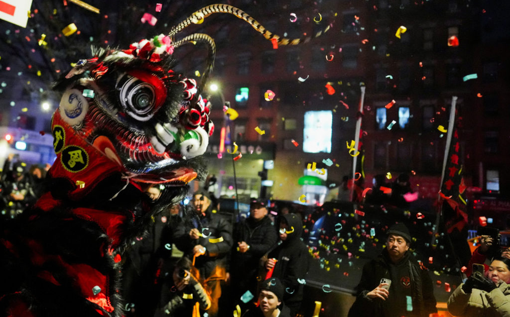 Lunar New Year celebration in New York City's Chinatown