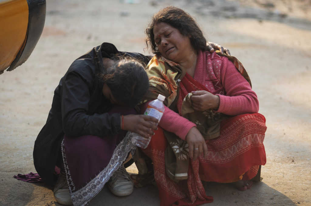Aftermath of stampede at "Maha Kumbh Mela", or the Great Pitcher Festival, in Prayagraj