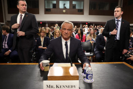 Robert F. Kennedy Jr., testifies before a Senate Finance Committee confirmation hearing, in Washington