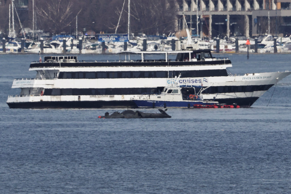 American Eagle flight 5342 crashes in the Potomac River near Ronald Reagan Washington National Airport