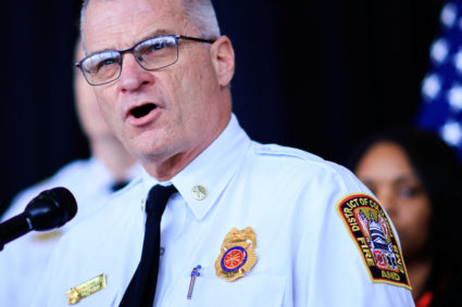 Aftermath of American Eagle flight 5342 crash in the Potomac River near Ronald Reagan Washington National Airport