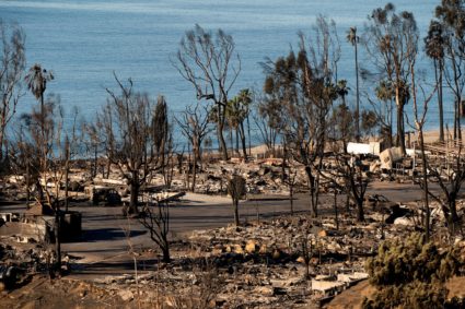 FILE PHOTO: Wildfires in Los Angeles