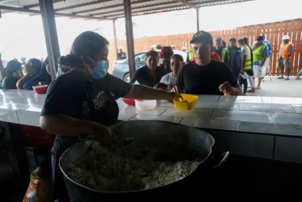 Migrants with cancelled CBP One appointments, wait in a shelter, in Reynosa