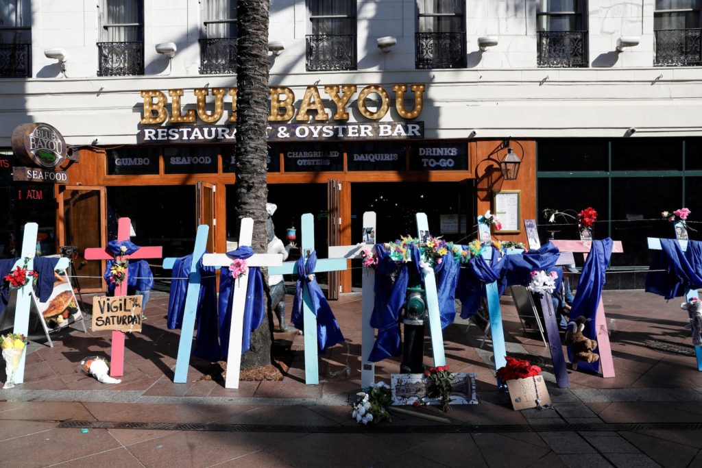 New Orleans' French Quarter two days after truck attack