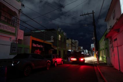 Puerto Ricans without electricity early on New Year's Eve