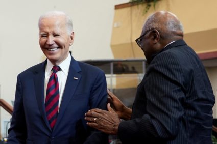 U.S. President Biden visits the Royal Missionary Baptist Church in North Charleston