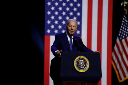 U.S. President Joe Biden attend an event honoring the legacy of late U.S. Senator John McCain in Tempe