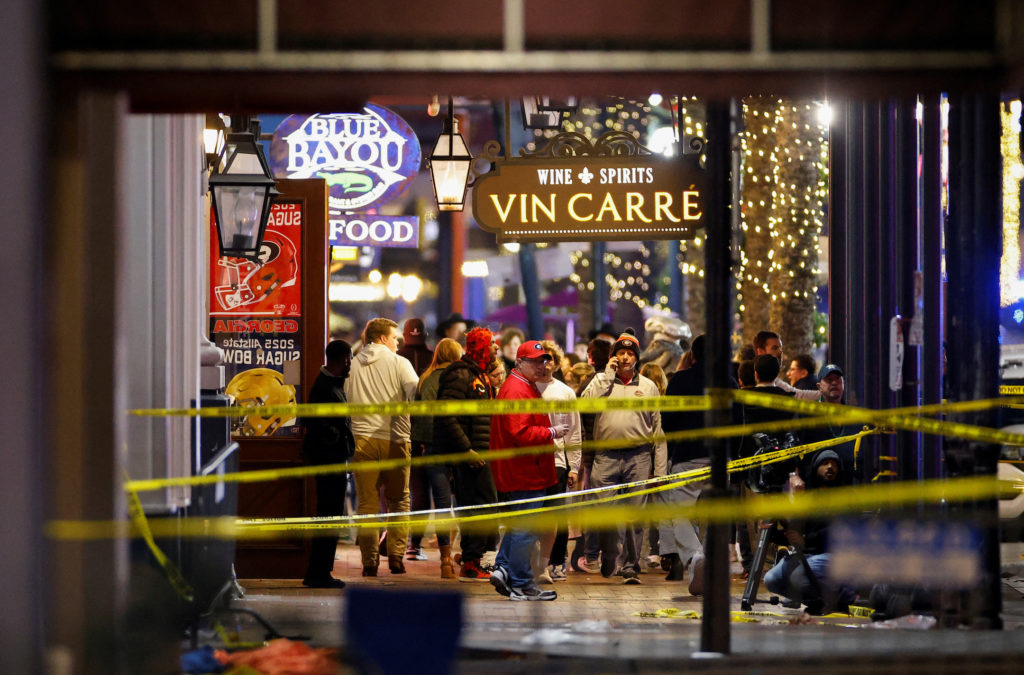 Driver crashes into crowd celebrating New Year's Day in New Orleans