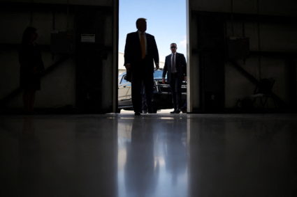 Republican presidential nominee and former U.S. President Donald Trump campaigns in Austin