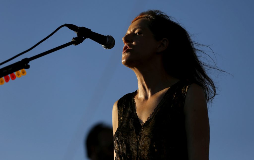 Singer Case performs at the Coachella Music Festival in Indio