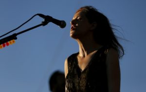 Singer Case performs at the Coachella Music Festival in Indio