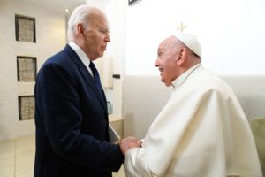 Pope Francis attends the G7 Summit