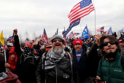 Supporters of U.S. President Donald Trump gather in Washington