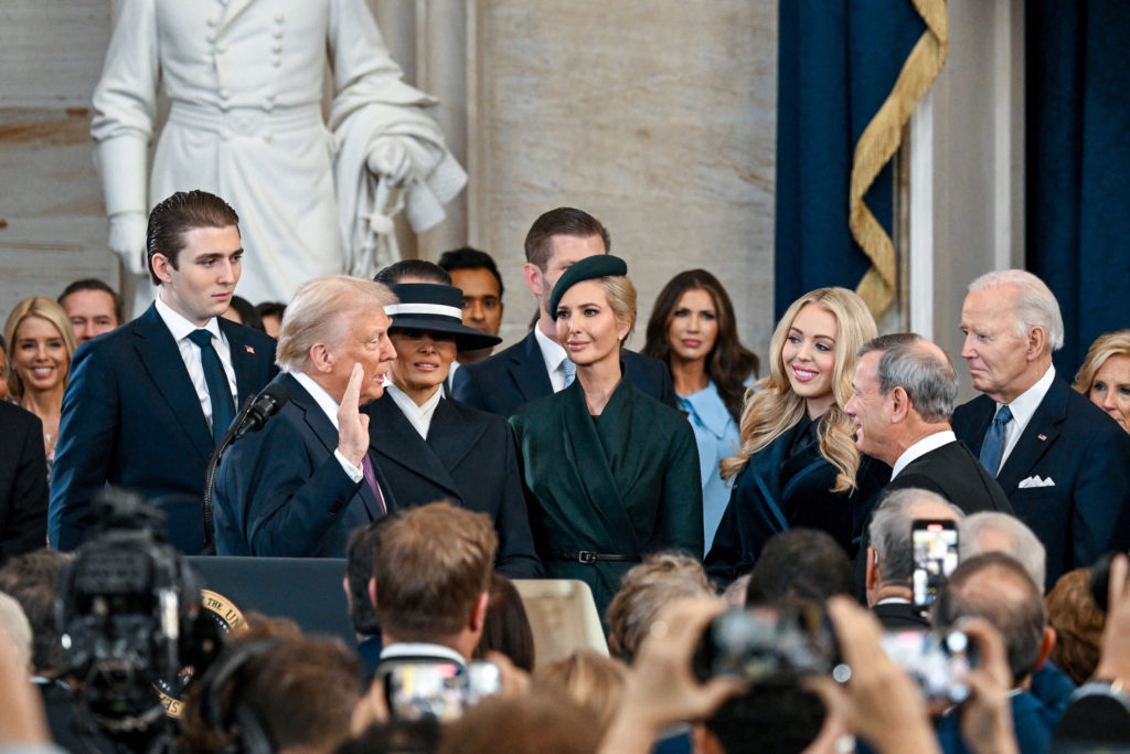 Inauguration ceremony for Trump's second presidential term