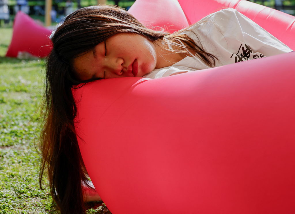 South Korea, the lowest sleep hours among OECD countries, hosts a sleep competition in Seoul