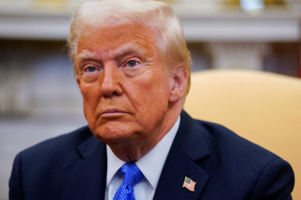 U.S. President Donald Trump meets with Japan's Prime Minister Shigeru Ishiba at the White House