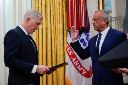 Robert F. Kennedy Jr. is sworn is as secretary of Health and Human Services