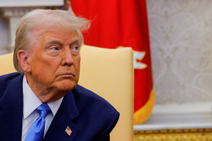 U.S. President Trump meets with French President Macron, in Washington