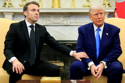 WATCH: Macron corrects Trump after he says European support for Ukraine was a loan