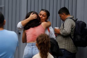 Salvadoran migrants deported from the U.S. arrive in San Salvador