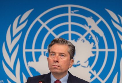 Tom Fletcher, United Nations Under-Secretary-General for Humanitarian Affairs and Emergency Relief Coordinator (OCHA) atte...