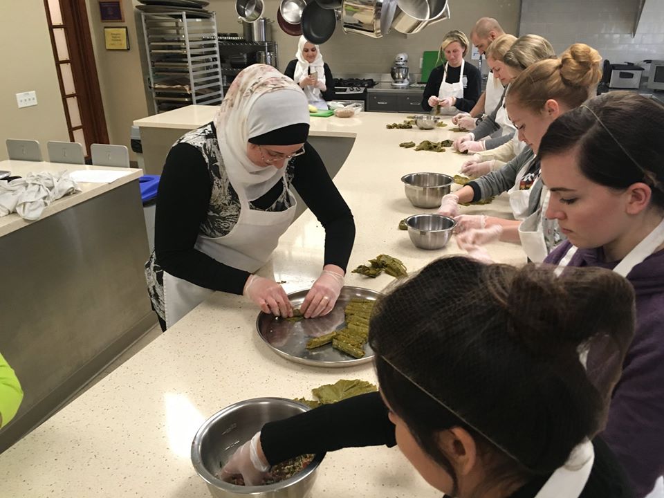 Mawda Teaching Culinary Students at Fontbonne 2