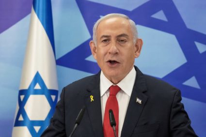 Israeli Prime Minister Benjamin Netanyahu speaks during a press conference in Jerusalem