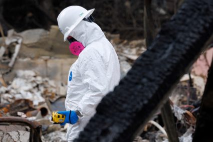 Specialists from EPA remove hazardous debris from California fires