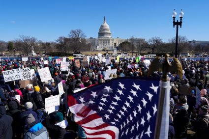 Protest on President's Day in Washington