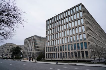 Protest outside Office of Personnel Management headquarters in Washington