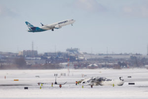 Plane crash at Toronto Pearson International Airport in Mississauga, Ontario