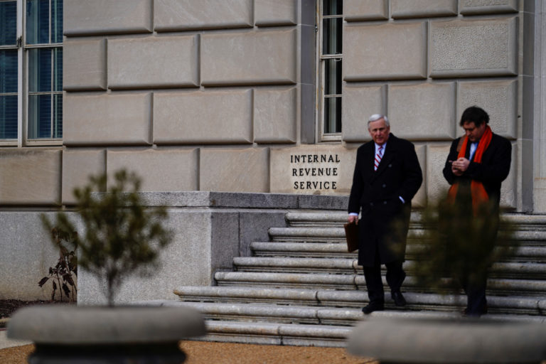 The U.S. Internal Revenue Service building after it was reported the IRS will lay off about 6,700 employees, in Washington...