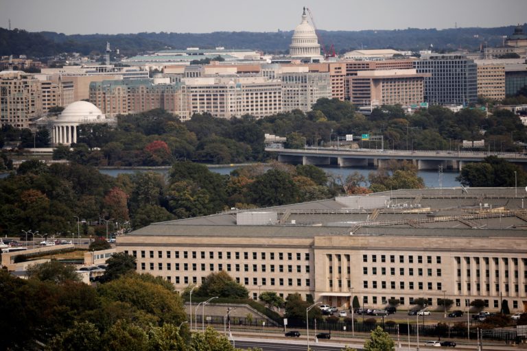 FILE PHOTO: The Pentagon building is seen in Arlington, Virginia, U.S.