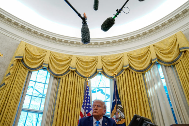 U.S. President Donald Trump at the Oval Office in the White House