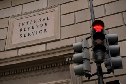 A view of the Internal Revenue Service (IRS) building in Washington