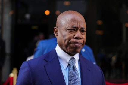 New York City Mayor Eric Adams attends at New York City Police Department (NYPD) Commissioner Jessica Tisch's "State of th...