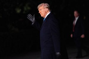 U.S. President Donald Trump returns to the White House