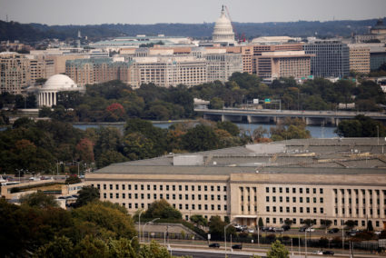 FILE PHOTO: The Pentagon building is seen in Arlington, Virginia, U.S.