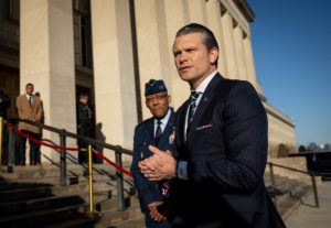 U.S. Secretary of Defense Hegseth Arrives at the Pentagon