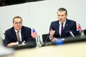 Eve of NATO defence ministers' meeting at the alliance's headquarters in Brussels