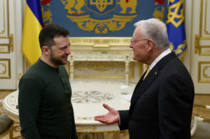 US Special Envoy to Ukraine and Russia Kellogg and Ukrainian President Zelenskiy meet in Kyiv