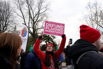Anti-abortion demonstrators gather in Washington D.C. for the annual "March for Life