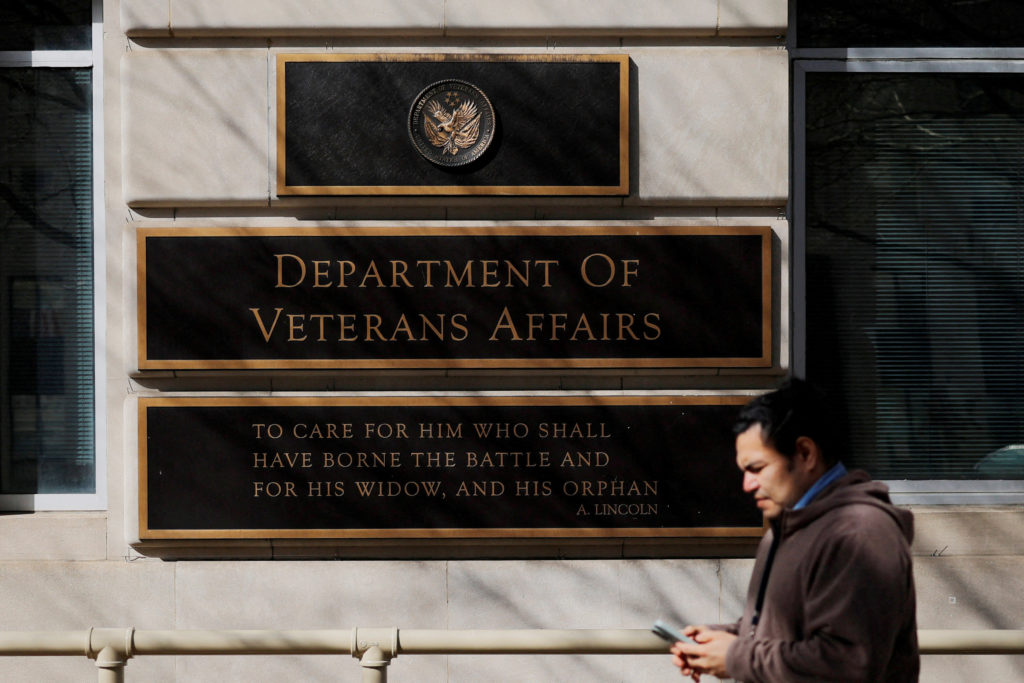 FILE PHOTO: Department of Veterans Affairs headquarters in Washington