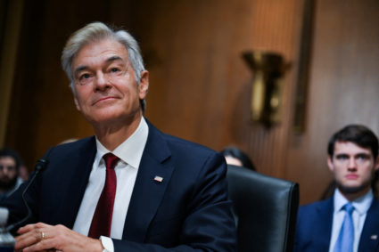 Dr. Mehmet Oz testifies before a Senate Finance Committee confirmation hearing on Capitol Hill in Washington